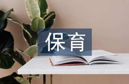 保育教师工作计划