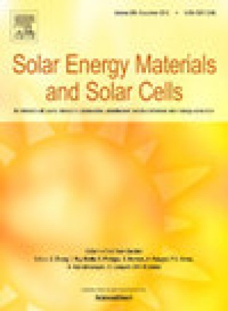 Solar Energy Materials And Solar Cells