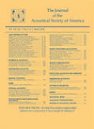 Journal Of The Acoustical Society Of America