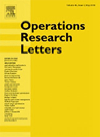 Operations Research Letters