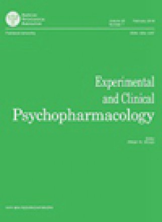 Experimental And Clinical Psychopharmacology