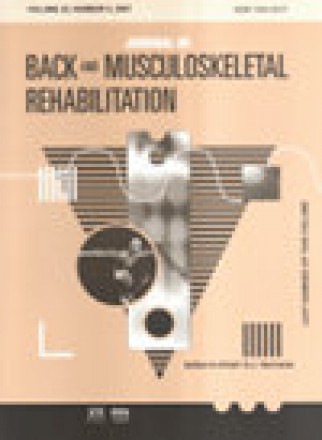 Journal Of Back And Musculoskeletal Rehabilitation