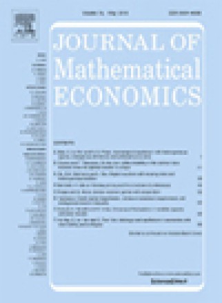 Journal Of Mathematical Economics