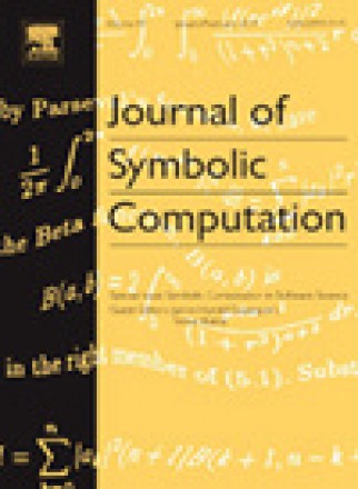 Journal Of Symbolic Computation