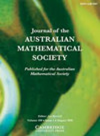 Journal Of The Australian Mathematical Society