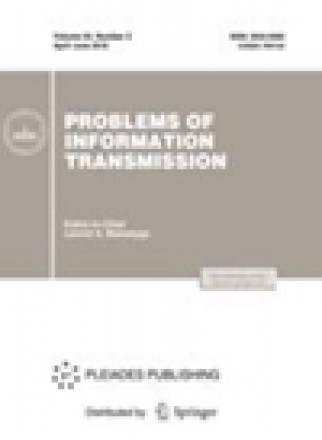 Problems Of Information Transmission