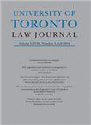 University Of Toronto Law Journal