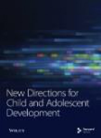 New Directions For Child And Adolescent Development