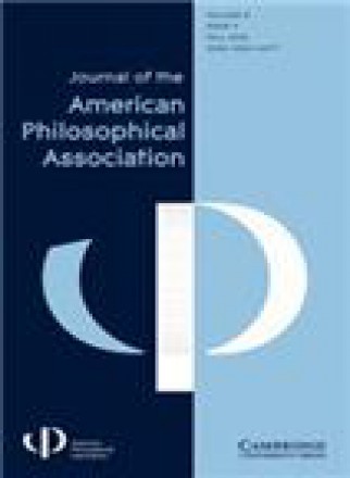 Journal Of The American Philosophical Association